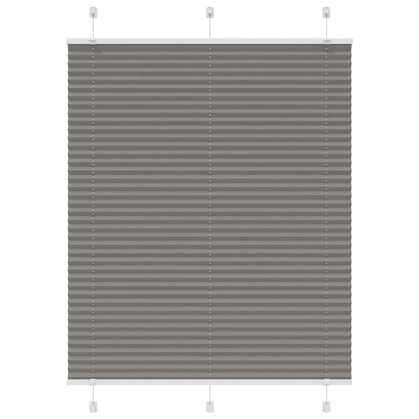 vidaXL Plisovan&aacute; roleta antracitov&aacute; 105x150 cm &Scaron;&iacute;řka l&aacute;tky 104,4 cm