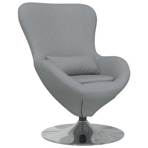 vidaXL Vaj&iacute;čkov&eacute; křeslo Světle &scaron;ed&aacute; 63 x 73 x 90 cm textil