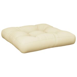 vidaXL Podu&scaron;ka na palety kr&eacute;mov&aacute; 58 x 58 x 10 cm textil