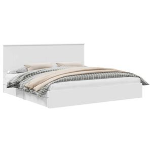 vidaXL Postel s &uacute;ložn&yacute;m prostorem B&iacute;l&aacute; 200 x 200 cm kompozitn&iacute; dřevo