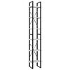 vidaXL Knihovna se 6 policemi b&iacute;l&aacute; 40 x 30 x 210 cm kompozitn&iacute; dřevo