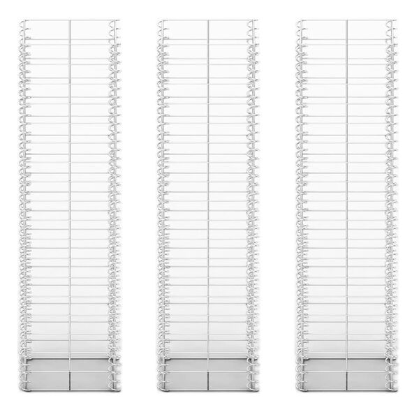 vidaXL Sada gabionů 3 ks pozinkovaný drát 25 x 25 x 100 cm