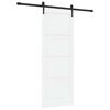 vidaXL Posuvn&eacute; dveře ORKDAL 78 x 202 cm Kompozitn&iacute; dřevo B&iacute;l&aacute; a čern&aacute;