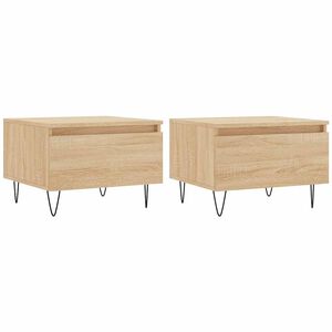 vidaXL Konferenčn&iacute; stolky 2 ks dub sonoma 50x46x35 cm kompozitn&iacute; dřevo