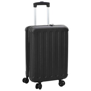 vidaXL Kufr se z&aacute;mkem Čern&aacute; 43 x 27 x 66 cm ABS plast