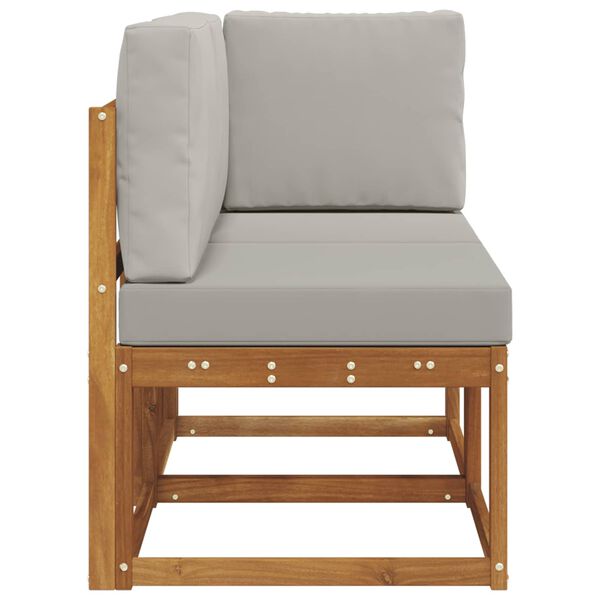 vidaXL Venkovn&iacute; prostředn&iacute; a rohov&aacute; pohovka s pol&scaron;t&aacute;řem 2 Kus