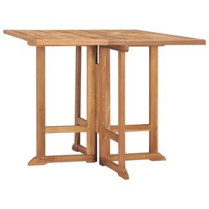 vidaXL Skl&aacute;dac&iacute; zahradn&iacute; j&iacute;deln&iacute; stůl 90 x 90 x 75 cm masivn&iacute; teak