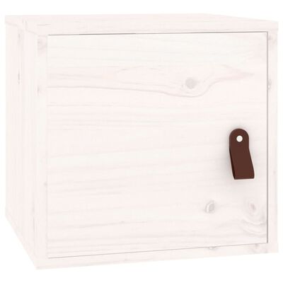 vidaXL Nástěnná skříňka bílá 31,5 x 30 x 30 cm masivní borové dřevo