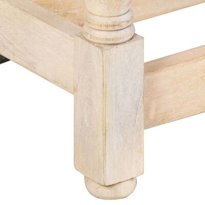 vidaXL Jídelní stůl kulatý 110 x 76 cm masivní mangovníkové dřevo