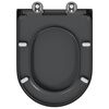 vidaXL Sedátko na toaletu s rychlým uvolněním Antracit