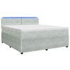 vidaXL Postel boxspring s matrac&iacute; Světle &scaron;ed&aacute; 180 x 200 cm Samet