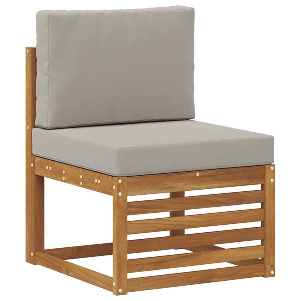 vidaXL Rohov&aacute; sofa sada s pol&scaron;t&aacute;řem 11 pcs Př&iacute;rodn&iacute; a světle &scaron;ed&aacute;