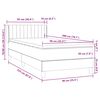 vidaXL Box spring postel s matrac&iacute; čern&aacute; 90x220 cm samet