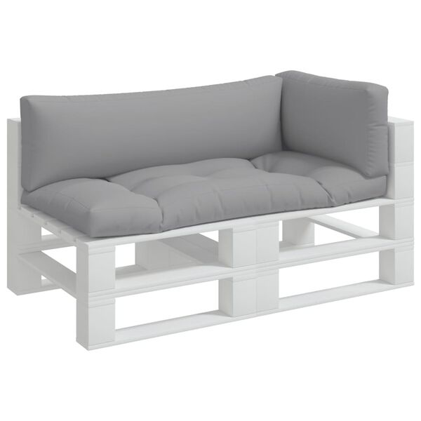 vidaXL Podu&scaron;ky na palety 3 ks &scaron;ed&eacute; textil