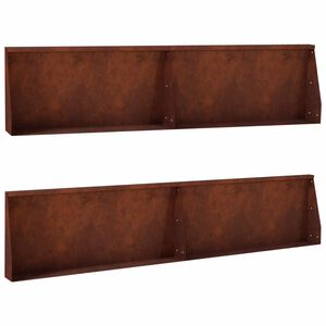 vidaXL Opěrn&aacute; zeď 4 ks 100 x 12 x 30 cm Povětrnostně odoln&aacute; ocel