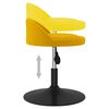 vidaXL Barov&aacute; stolička hořčicově žlut&aacute; samet