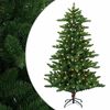 vidaXL Uměl&yacute; v&aacute;nočn&iacute; stromeček 120 cm 150 LED Tepl&aacute; b&iacute;l&aacute; PVC a kov