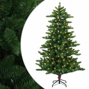 vidaXL Uměl&yacute; v&aacute;nočn&iacute; stromeček 120 cm 150 LED Tepl&aacute; b&iacute;l&aacute; PVC a kov