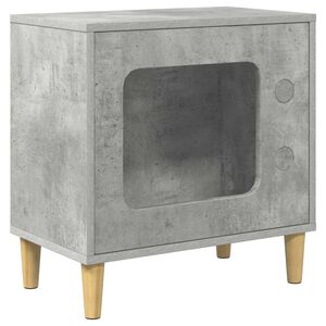 vidaXL Kočič&iacute; dům Beton 51 x 30 x 52 cm kompozitn&iacute; dřevo