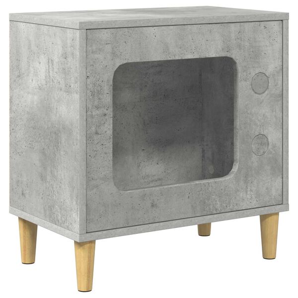 vidaXL Kočič&iacute; dům Beton 51 x 30 x 52 cm kompozitn&iacute; dřevo