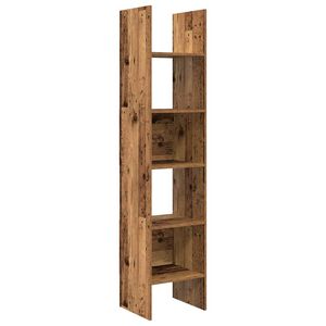 vidaXL Knihovna 5 &uacute;rovn&iacute; 40 x 35 x 180 cm Kompozitn&iacute; dřevo Star&eacute; dřevo