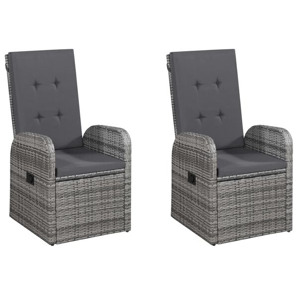 vidaXL 5d&iacute;ln&yacute; zahradn&iacute; j&iacute;deln&iacute; set s podu&scaron;kami polyratan &scaron;ed&yacute;