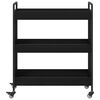 vidaXL Kuchyňský vozík Černý dub 70 x 30 x 82 cm kompozitní dřevo
