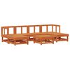 vidaXL Zahradn&iacute; lounge set 7 pcs Voskově Hněd&aacute; Masivn&iacute; borovice