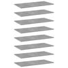 vidaXL Př&iacute;davn&eacute; police 8 ks betonově &scaron;ed&eacute; 80 x 40 x 1,5 cm dřevotř&iacute;ska