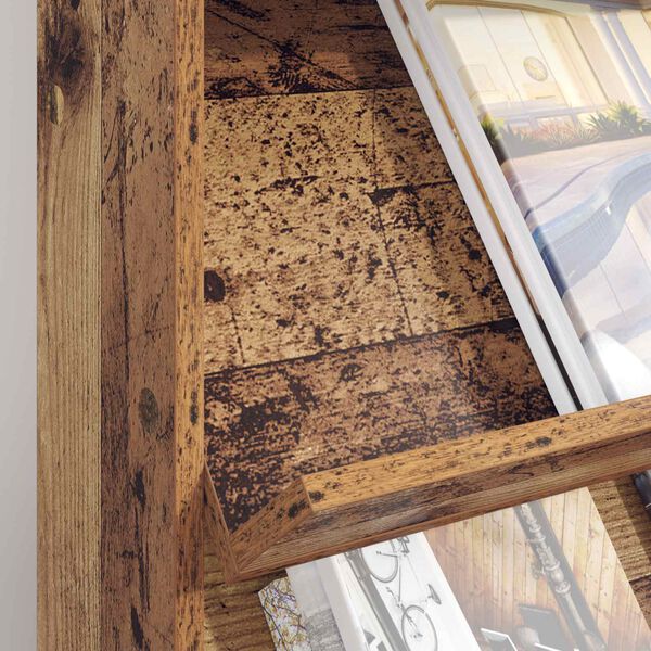 vidaXL Reg&aacute;l na časopisy Star&eacute; dřevo 70 x 41 x 96 cm kompozitn&iacute; dřevo