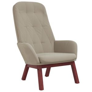 vidaXL Relaxačn&iacute; křeslo světle &scaron;ed&eacute; samet