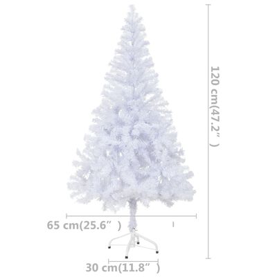 vidaXL Umělý vánoční stromek s LED a sadou koulí 120 cm 230 větví