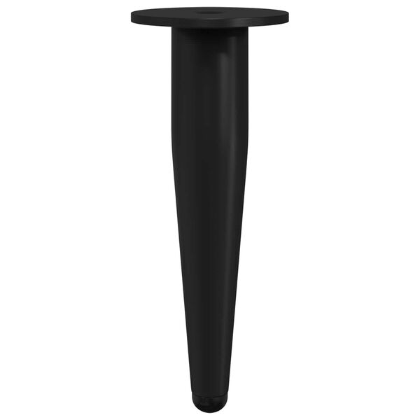 vidaXL N&aacute;bytkov&eacute; nohy 2 pcs Čern&aacute; &Oslash; 40 x 98 mm Železo