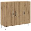 vidaXL Serv&iacute;rovac&iacute; skř&iacute;ň Artisanov&yacute; dub 90 x 32,5 x 80 cm