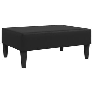 vidaXL Podnožka čern&aacute; 77 x 55 x 31 cm uměl&aacute; kůže