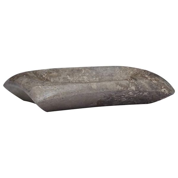 vidaXL Umyvadlo &scaron;ed&eacute; 50 x 35 x 10 cm mramor