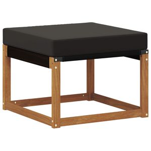 vidaXL Venkovn&iacute; podnožka Masivn&iacute; ak&aacute;ciov&eacute; dřevo a textiln&iacute; tkanina