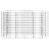 vidaXL Gabionov&yacute; vyv&yacute;&scaron;en&yacute; z&aacute;hon pozinkovan&eacute; železo 190 x 50 x 100 cm