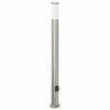 vidaXL Sloupkov&eacute; sv&iacute;tidlo se z&aacute;suvkou 110 cm nerezov&aacute; ocel IP44