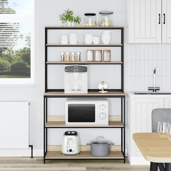 vidaXL Kuchyňsk&aacute; polička Sonoma dub 100 x 40 x 168 cm kompozitn&iacute; dřevo