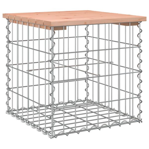 vidaXL Zahradní lavice gabionový design 43x44x42 cm masivní douglaska