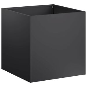 vidaXL Zahradn&iacute; pěstebn&iacute;k Čern&aacute; 20 x 20 x 20 cm Studen&aacute; v&aacute;lcovan&aacute; ocel