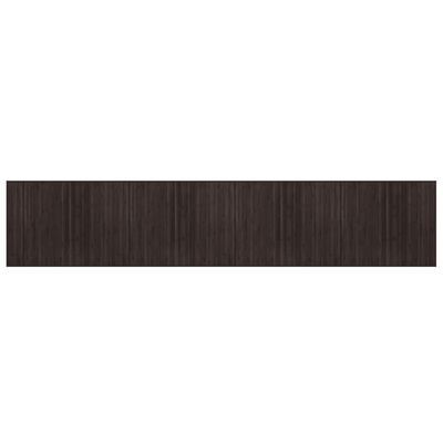 vidaXL Koberec obdélníkový tmavě hnědý 80 x 400 cm bambus