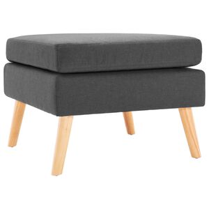 vidaXL Podnožka tmavě &scaron;ed&aacute; textil
