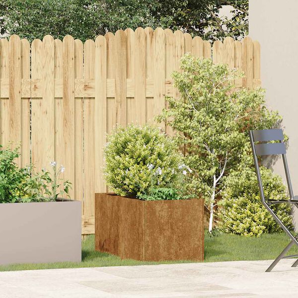 vidaXL Truhl&iacute;k rezav&aacute; 40x80x40 cm povětrnostně odoln&aacute; ocel