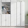 vidaXL Skř&iacute;ň highboard b&iacute;l&aacute; 45 x 42,5 x 185 cm kompozitn&iacute; dřevo
