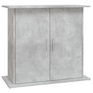 vidaXL Stojan na akv&aacute;rium betonově &scaron;ed&yacute; 81 x 36 x 73 cm, dřevo