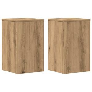 vidaXL Stojany na rostliny 2 ks dub artisan 30 x 30 x 50 cm kompozit