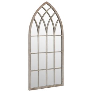 vidaXL Zahradn&iacute; zrcadlo p&iacute;skov&eacute; 100 x 45 cm železo do exteri&eacute;ru