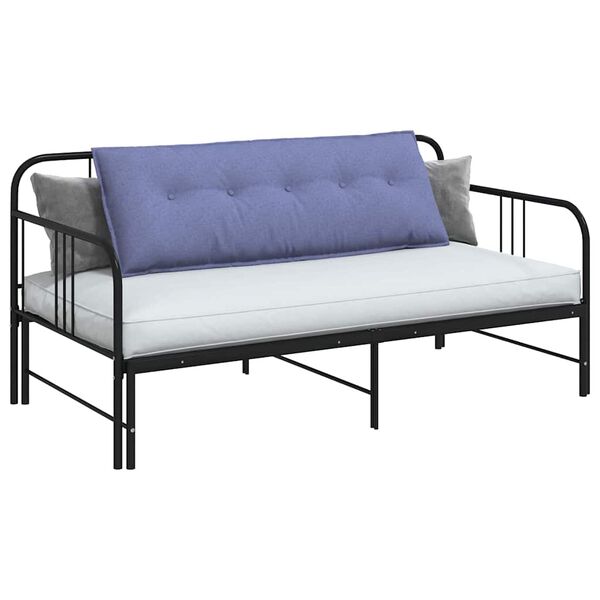 vidaXL Pol&scaron;t&aacute;ř na z&aacute;da Modr&aacute; dž&iacute;novina 140 x 19 x 50 cm textil